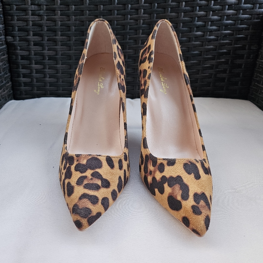 Leopard print stilettos